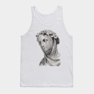 Veiled Marble Statue Tank Top